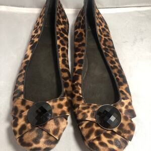Stuart Weitzman Showtune Leopard Cheetah Flats